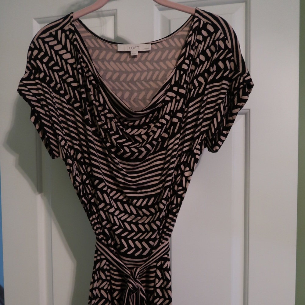 Ann Taylor Loft Dress with Belt Size M-Petite
